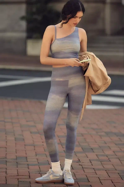 Beyond Yoga Caught In The Midi High-waisted Leggings In Blue