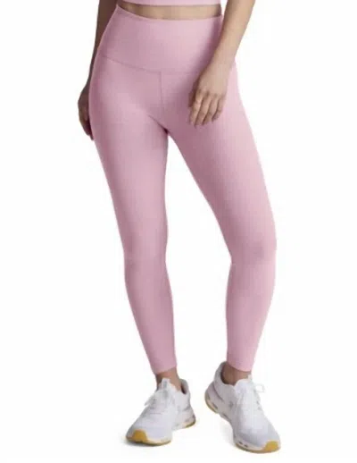 Beyond Yoga Caught In The Midi High Waisted Leggings In Frosty Pink