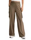 Beyond Yoga City Chic Cargo Pant In Dunee In Brown