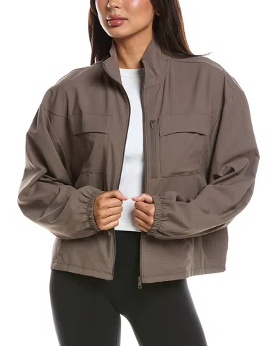 Beyond Yoga City Chic Jacket In Transparent