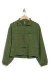 Beyond Yoga City Chic Jacket In Palm Leaf Green