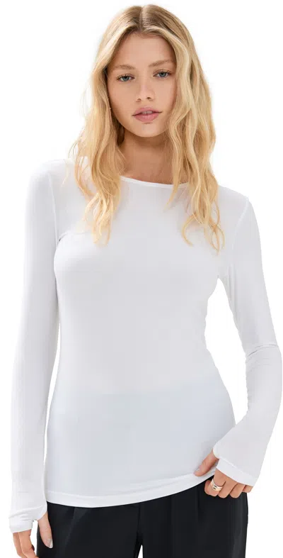 Beyond Yoga Classic Crew Pullover Cloud White