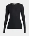Beyond Yoga Classic Crew Pullover In Black