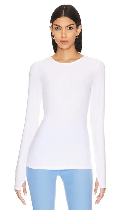 Beyond Yoga Classic Crew Pullover In White