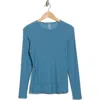 Beyond Yoga Classic Crewneck Pullover In Blue