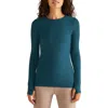Beyond Yoga Classic Crewneck Pullover In Majestic Blue Heather