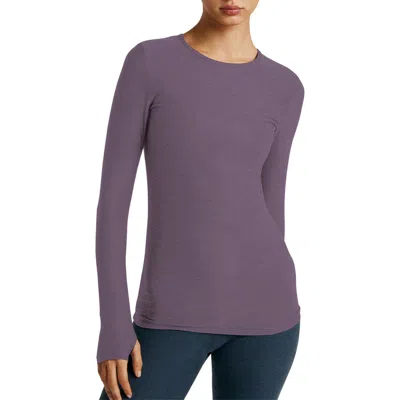Beyond Yoga Classic Crewneck Pullover In Purple Haze Heather