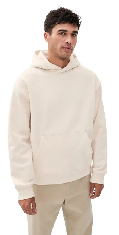 Beyond Yoga Classic Fleece Hoodie Bone In Neutral