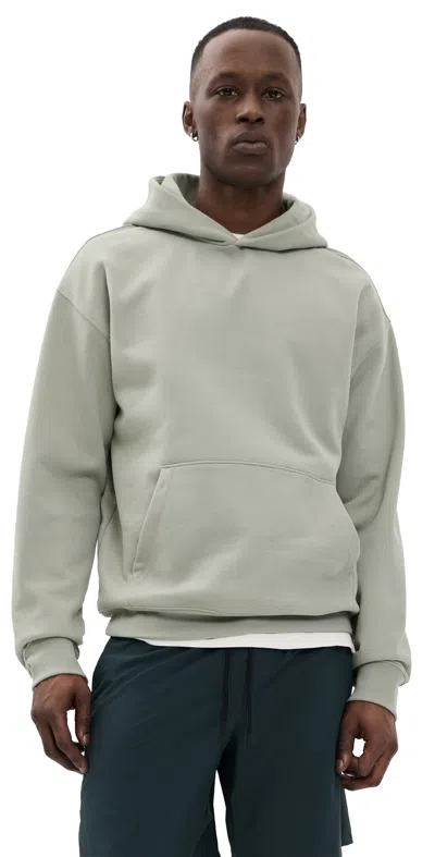 Beyond Yoga Classic Fleece Hoodie Grey Sage In Gray