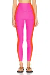 Beyond Yoga Colorblock High Waisted Midi Legging In Pink