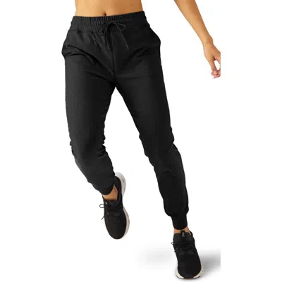 Beyond Yoga Commuter Space Dye Midi Joggers In Darkest Night