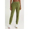 Beyond Yoga Spacedye Commuter Midi Joggers In Moss Green Heather