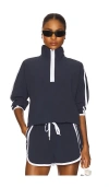Beyond Yoga Contrast Half Zip Pullover