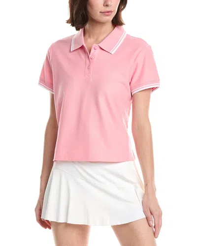 Beyond Yoga Country Club Polo Shirt In Pink