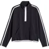 Beyond Yoga Course Contrast Half-zip Pullover