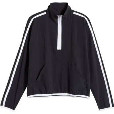 Beyond Yoga Course Contrast Half-zip Pullover