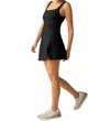 Beyond Yoga Spacedye Court Appeal Mini Dress In Darkest Night In Black
