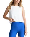 Beyond Yoga Keep Pace Space Dye Bike Shorts In Cloud White
