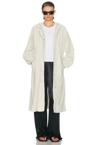 Beyond Yoga Crinkle Nylon Rain Jacket In White