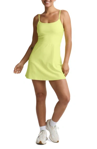 Beyond Yoga Energize Space Dye Active Dress In Yellow