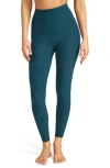 Beyond Yoga Everyday Space Dye High Waist Pocket Leggings In Blue Gem Heather