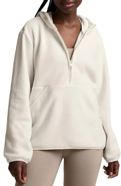 Beyond Yoga Explorer Half Zip Hoodie In White