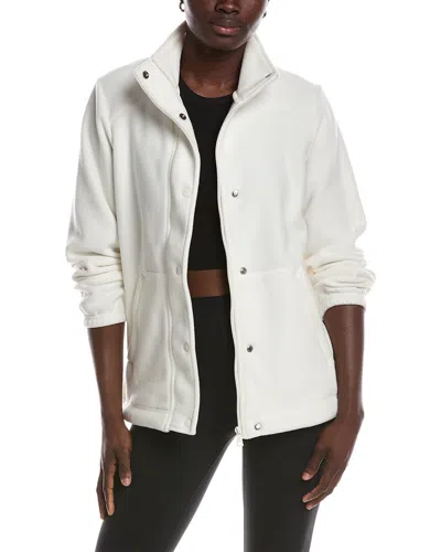 Beyond Yoga Explorer Luxe Fleece Jacket In Gray
