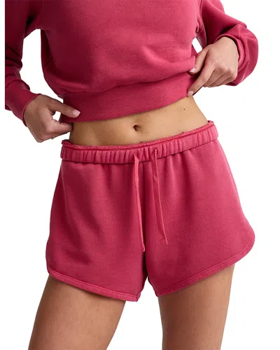 Beyond Yoga Fade Out Mid Rise Shorts In Red