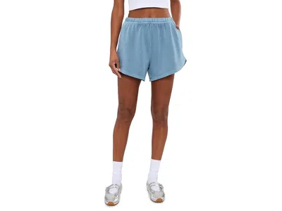 Beyond Yoga Fade Out Mid-rise Shorts In Blue