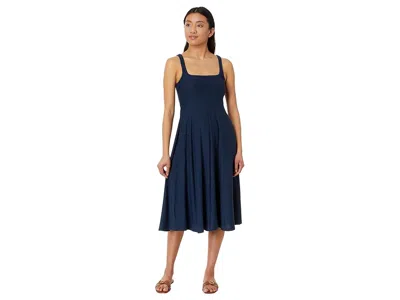 Beyond Yoga Featherweight At The Ready Square Neck Dress In Blue