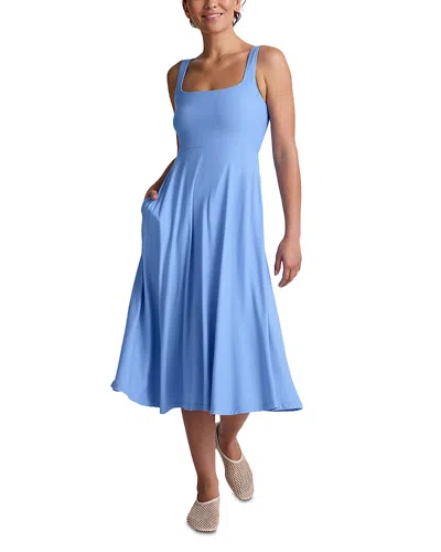 Beyond Yoga Featherweight At The Ready Square Neck Dress In Multi