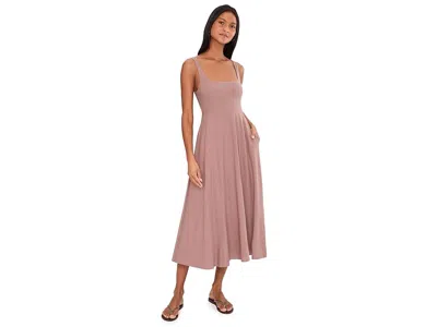 Beyond Yoga Featherweight At The Ready Square Neck Midi Dress