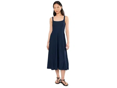 Beyond Yoga Featherweight At The Ready Square Neck Midi Dress In Blue