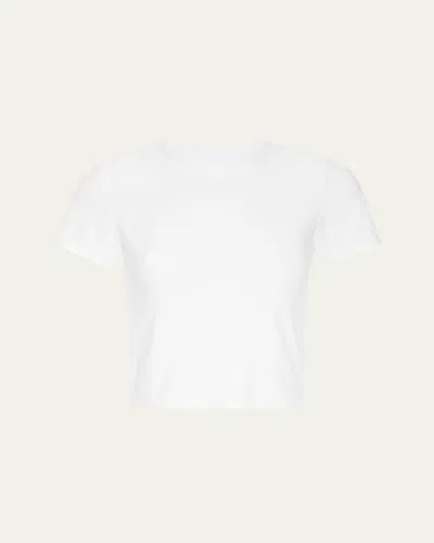 Beyond Yoga Featherweight Baby Tee In White