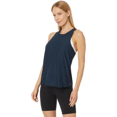 Beyond Yoga Featherweight Captivate Tank Top Women Navy Stretch Cutout Frog422 In Blue
