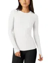 Beyond Yoga Featherweight Classic Crew Pullover In White