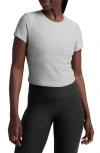Beyond Yoga Featherweight Crop T-shirt In Gray