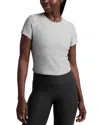 Beyond Yoga Featherweight Crop T-shirt In Gray