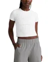 Beyond Yoga Featherweight Cropped Tee In White
