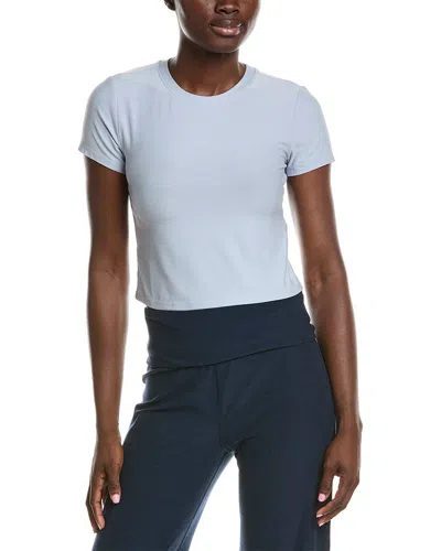 Beyond Yoga Featherweight Cropped T-shirt In Blue