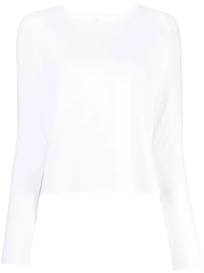 Beyond Yoga Featherweight Daydreamer Long-sleeve T-shirt In White