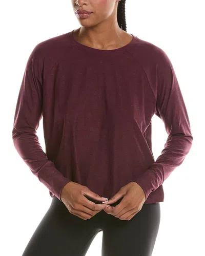 Beyond Yoga Featherweight Daydreamer Pullover In Burgundy