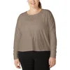 Beyond Yoga Featherweight Daydreamer Pullover In Birch Heather