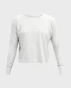 Beyond Yoga Featherweight Daydreamer Pullover In Cloud White