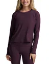 Beyond Yoga Featherweight Long Sleeve T-shirt In Purple