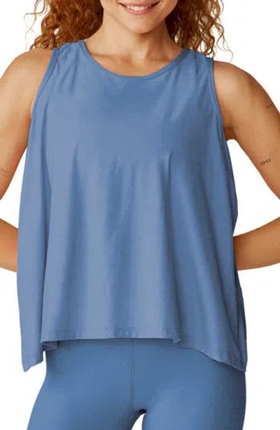 Beyond Yoga Featherweight Flutter Tank In Blue