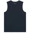 Beyond Yoga Featherweight Freeflo 2.0 Muscle Tank In Nocturnal Navy