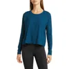 Beyond Yoga Featherweight Long Sleeve T-shirt In Blue Gem Heather