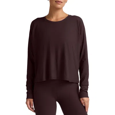 Beyond Yoga Featherweight Long Sleeve T-shirt In Brown