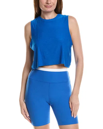 Beyond Yoga Featherweight Minimal Cropped Tank In Blue
